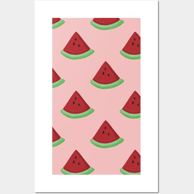 Watermelon Sugar Pink Wall Art by supernovart